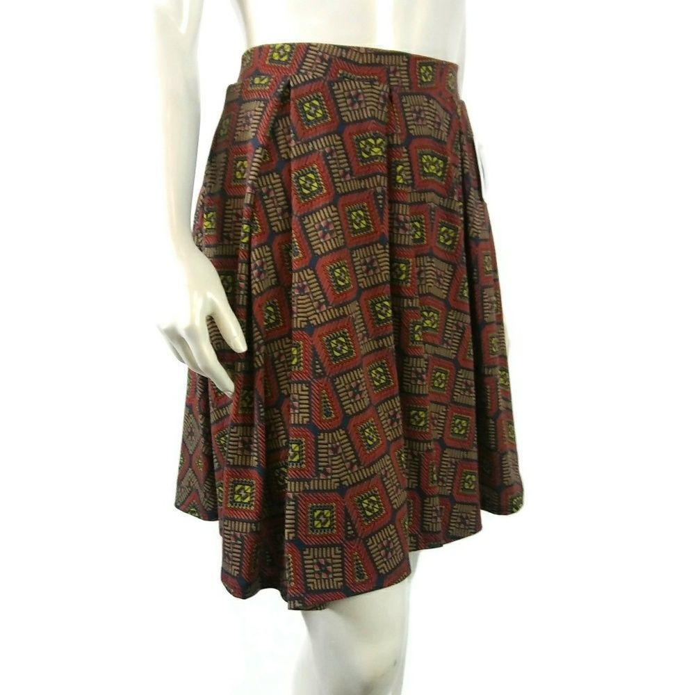 Womens Small Lularoe Madison Pleated Skirt